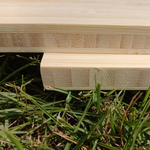 Paneles de bambú de grado de muebles de 3 capas verticales naturales de 19 mm