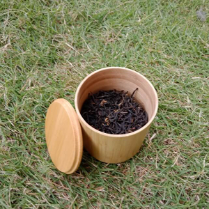 Tarro 100% bambú para almacenamiento de té y café.