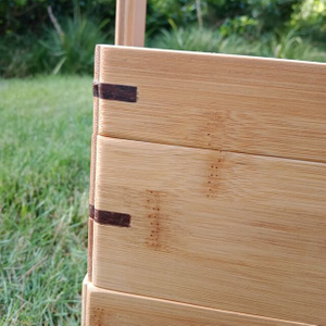 Cesta de bambú macizo de estilo chino antiguo para almacenamiento de alimentos