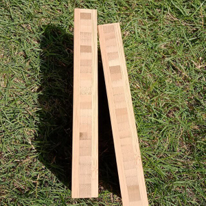 Tablero de muebles de bambú de grano vertical prensado lateral caramelizado de 12 mm